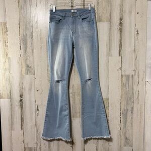 YMI Light Blue Denim Fit & Flare Jeans